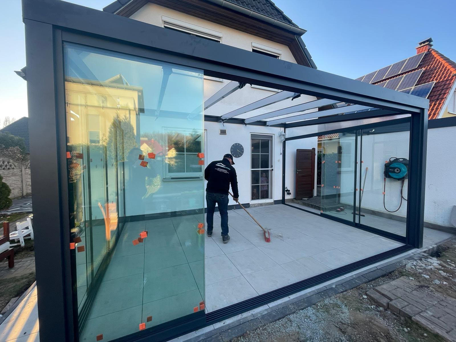 Prachtig overdekte buitenruimte gerealiseerd door Veranda House Expert